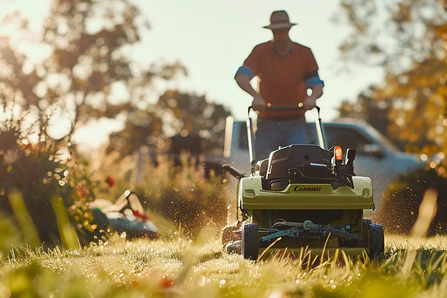 battery operated lawn mower