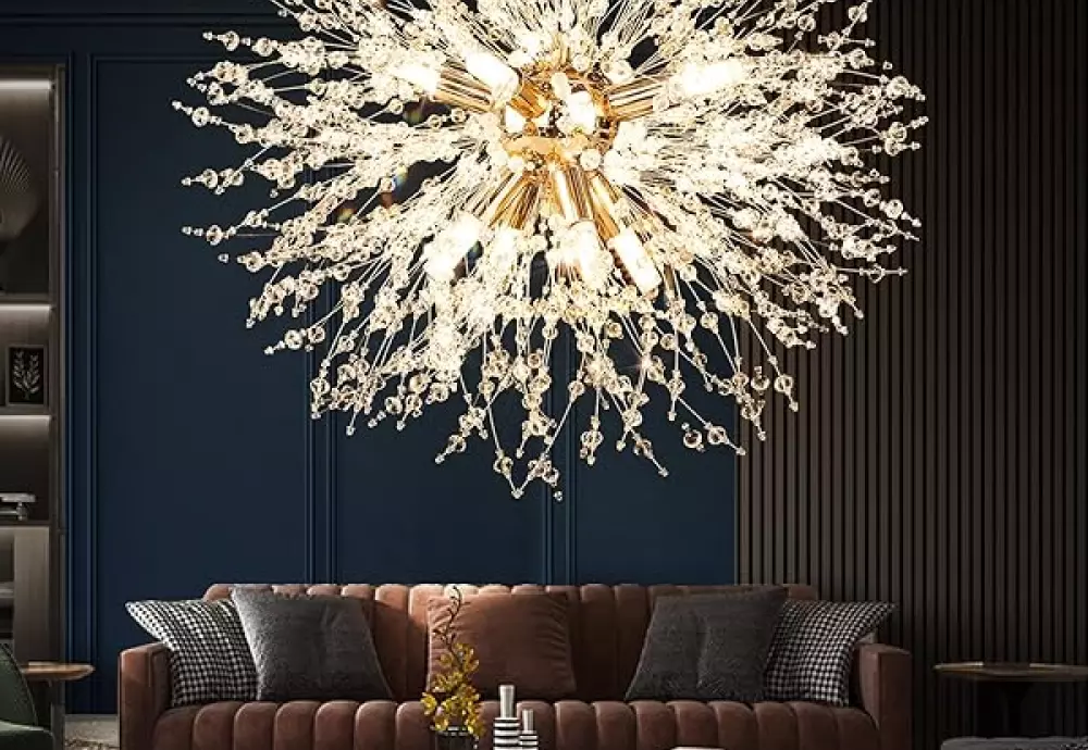 globe crystal chandelier