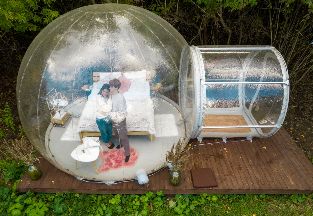 innovative transparent bubble tents